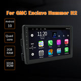 Double Din Android Car Stereo for GMC Enclave Hummer H2 with Wireless CarPlay