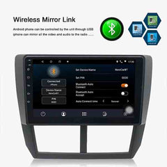 08-12 Subaru Forester Wireless Carplay Head Unit  Double Din Car Stereo, Support GPS, Android 9.1, Mirrorlink, Bluetooth, Front Camera, Reversing Camera, Steering Wheel Contro