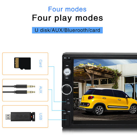 Binize 7 inch double din carplay radio with android mirroring app