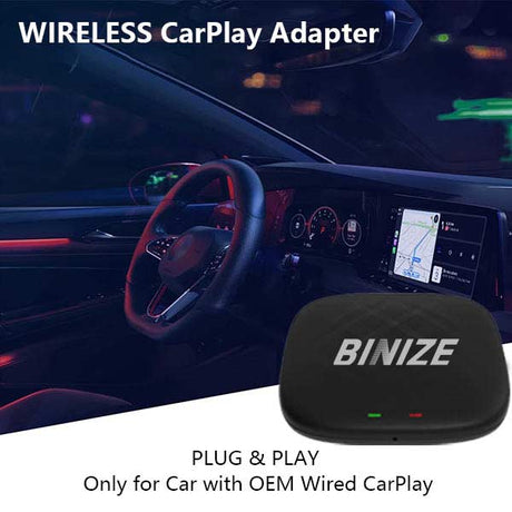 Binize Best Wireless CarPlay Adapter Mini Tbox for OEM Car Radio