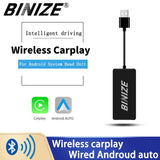 Adaptador Binize Wireless CarPlay solo para radio de coche con sistema Android