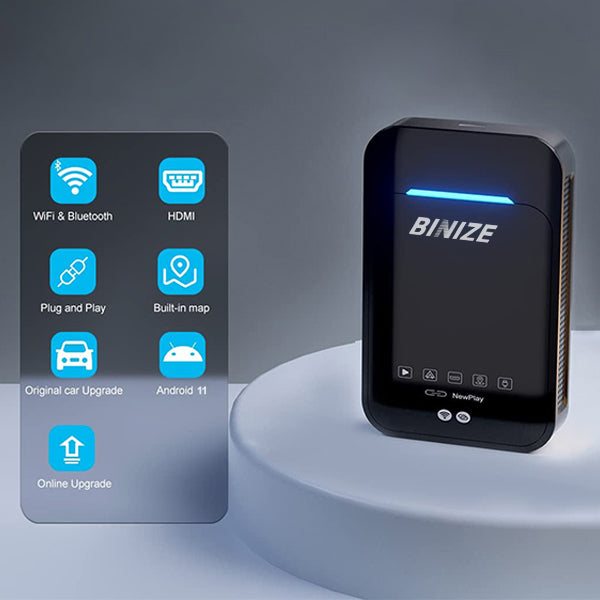 Binize Android 10 Wireless CarPlay Dongle para CarPlay Car con cable