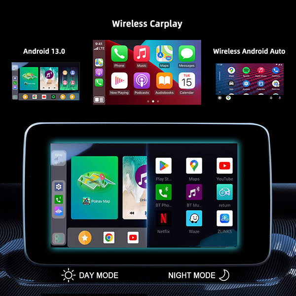 Binize Wireless Apple CarPlay Box with HDMI for OEM Wired CarPlay