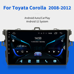 Binize 9'' Android 12 CarPlay Head Unit for 2008 Toyota Corolla