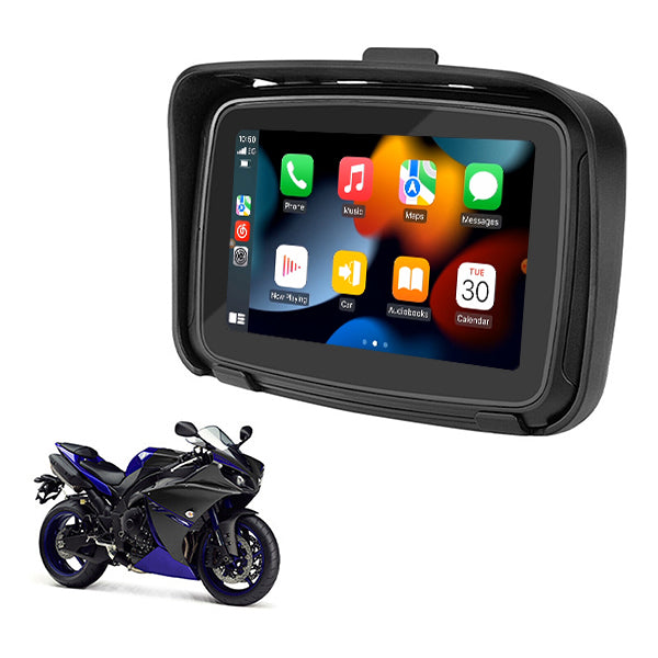 Binize - Navegador portátil inalámbrico impermeable para motocicleta CarPlay