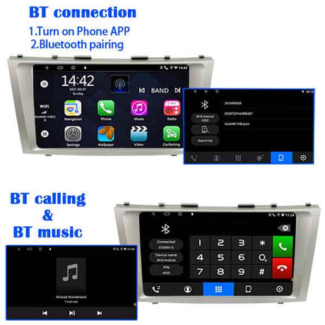 Binize 9 pulgadas doble din android radio para el 2008 Toyota Camry