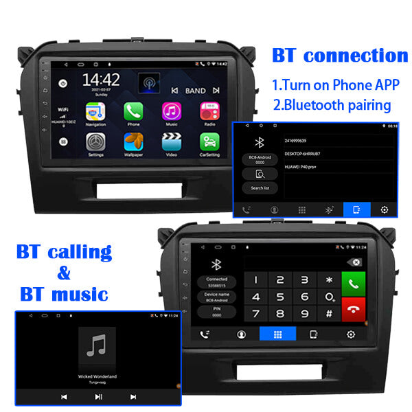 Binize 9 Inch Double din Android Car Radio for Suzuki Vitara