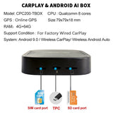 LPAHO GPS Navigation Device with Android System, Multimedia Video Box Convert Factory Wired Carplay Radio to Wireless