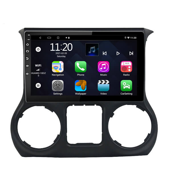 Binize 9 pulgadas Android Car Radio para 2014 Jeep Wrangler con CarPlay