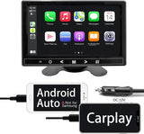 Binize reproductor MP5 portátil de 7 pulgadas compatible con CarPlay con transmisión FM