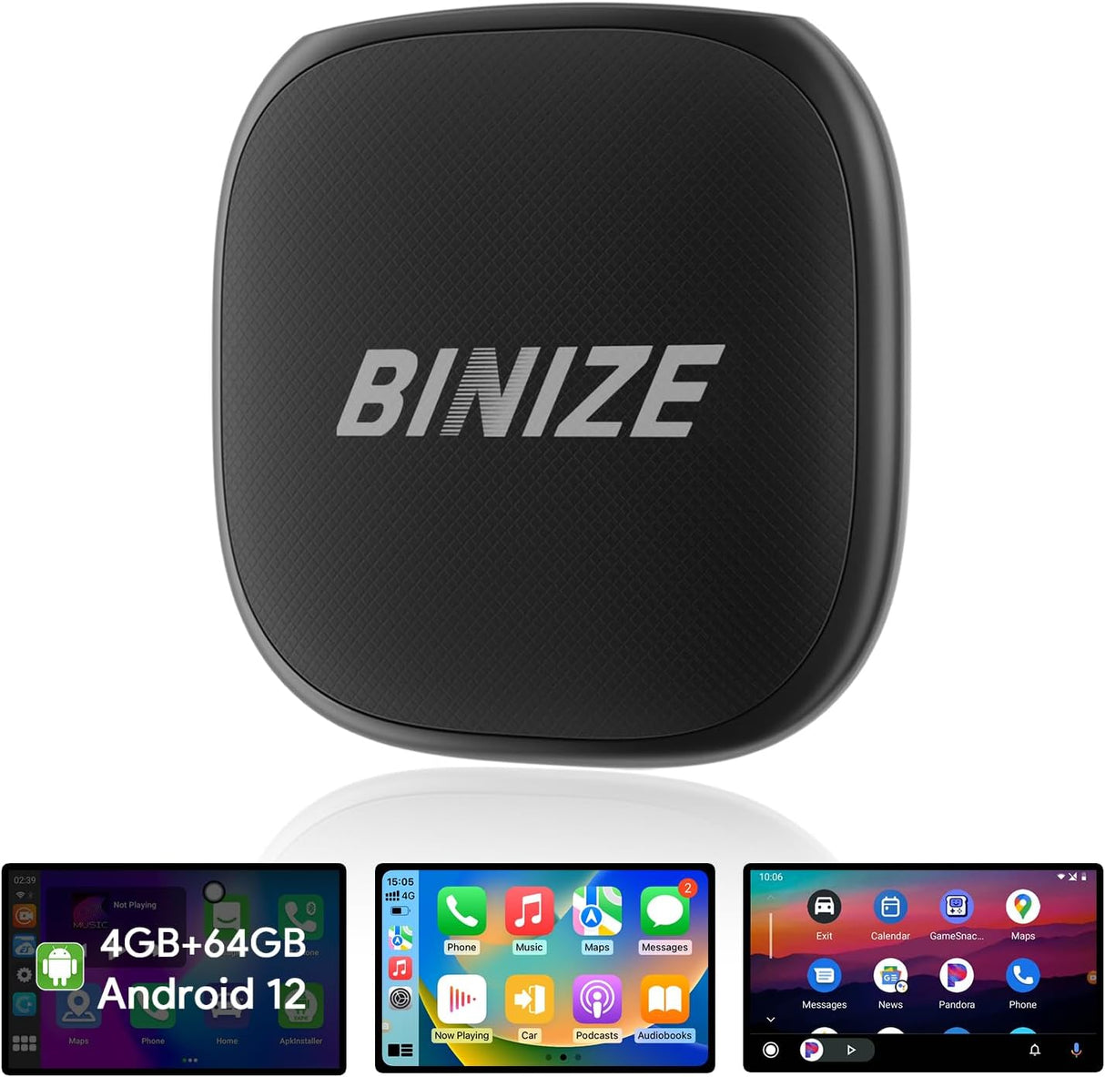 Binize Android 12 Magic CarPlay Video Box for OEM Wired CarPlay