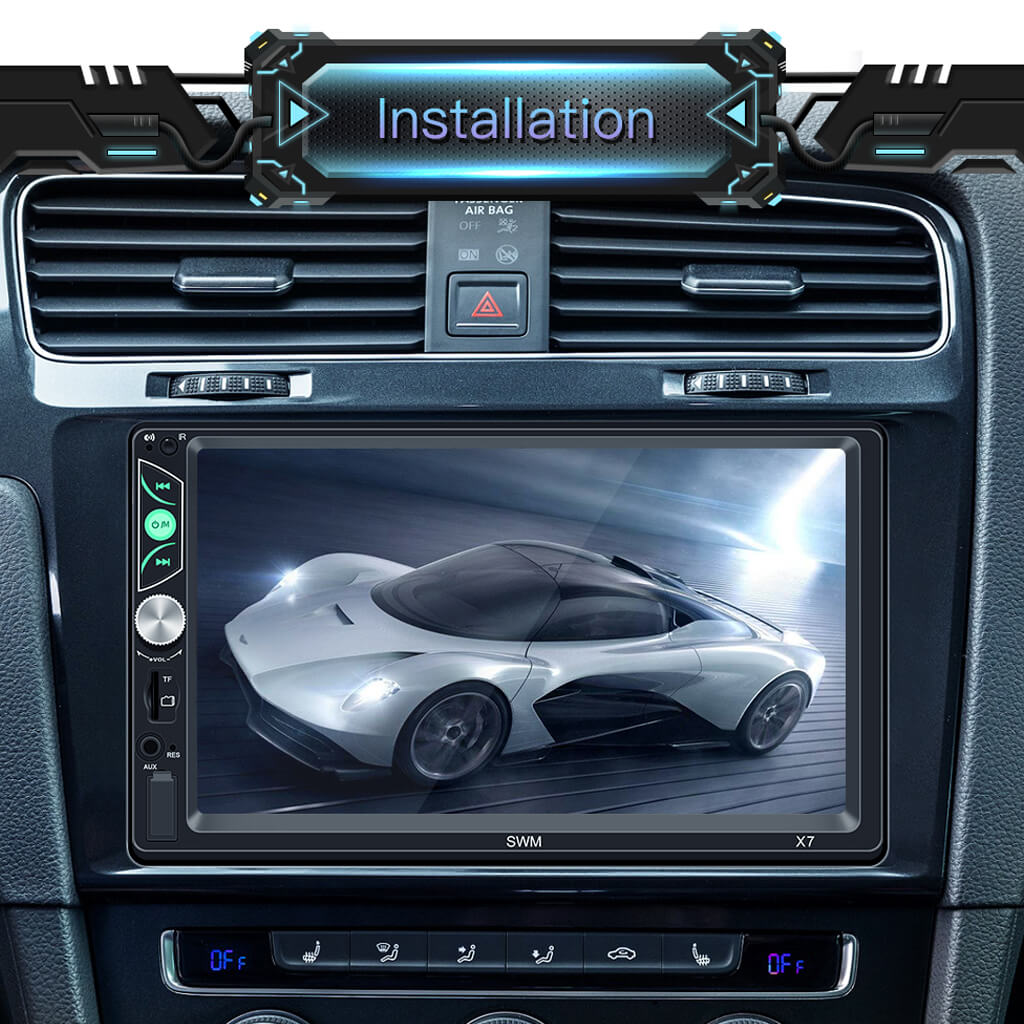 Binize car stereo 2 din 7 pulgadas pantalla táctil radio con CarPlay