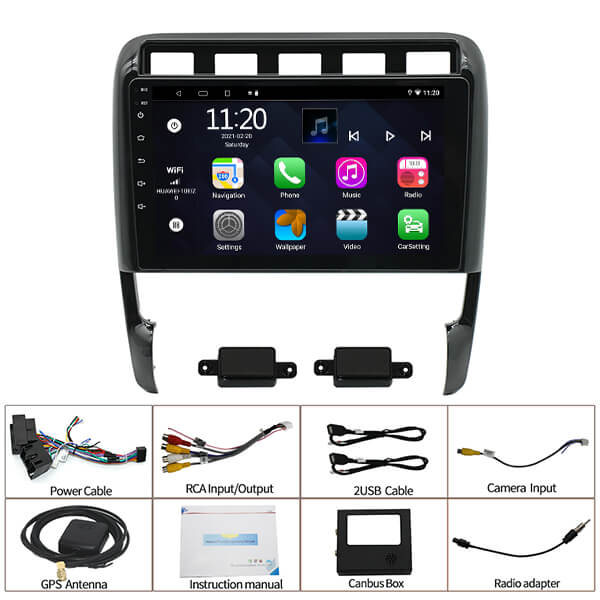 Binize 2002- 2010 Porsche Cayenne actualización android 9 estéreo del coche