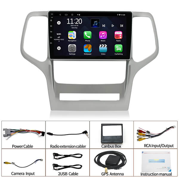 Binize 2008- 20013 Jeep Grand Cherokee 9 pulgadas 2 din apple radio de coche