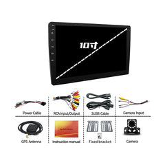 Binize 10 Inch Double Din Android 12 Car Radio Support CarPlay