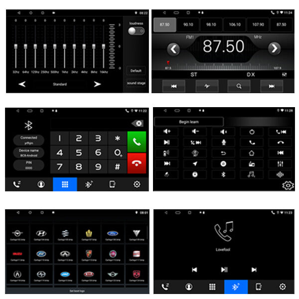 Binize Android 9 Doble Din Estéreo de coche personalizado para FJ CRUISER