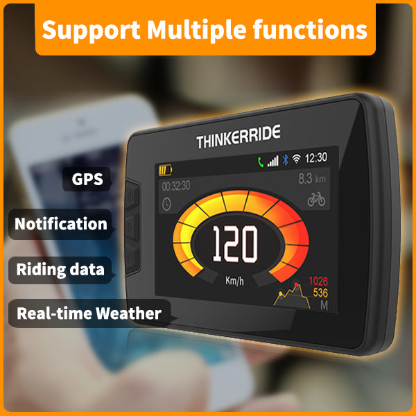 Binize 4.3 Inch GPS tracker for bike/cycling Computer
