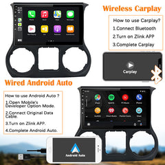 Binize 9 pulgadas Android Car Radio para 2014 Jeep Wrangler con CarPlay