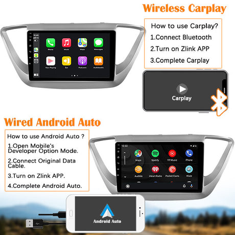 Binize 9 inch Hyundai Apple CarPlay radio for Solaris 2017-2018