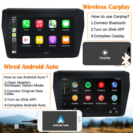 Binize 9 pulgadas Android Aftermarket Apple CarPlay para Suzuki Swift