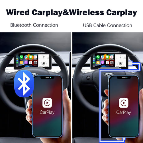 2021 Tesla Wireless CarPlay Android Auto para Model Y Model 3 Display