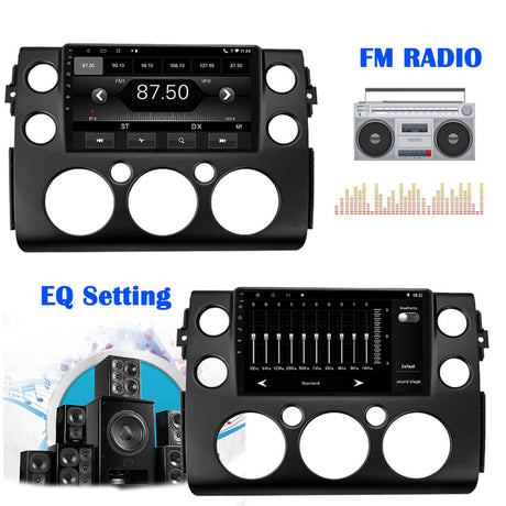 Binize Android 9 Double  Din Custom Car Stereo for FJ CRUISER