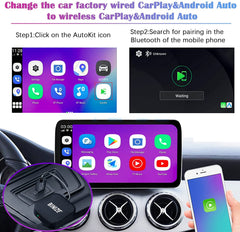 Binize CarPlay Wireless Adapter Fit for Car with OEM Wired CarPlay