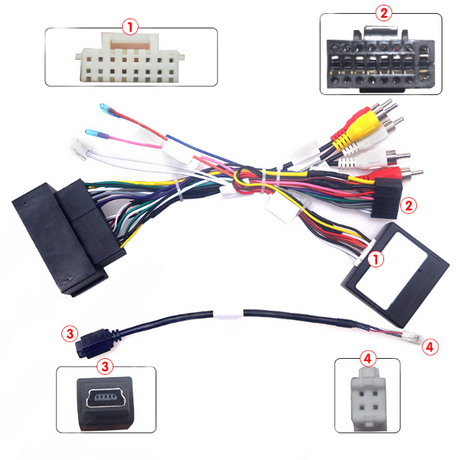 Adaptador de cable de alimentación Binize Arnés de cables Canbus para JEEP / RAM