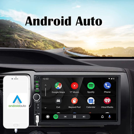 Binize 7 inch Apple maps car radio with with Apple CarPlay Android auto