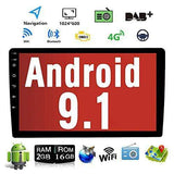 Binize 10 inch 2G RAM+16G ROM Binize 10.1 Inch Android 9.1 Best Double Din Stereo with Bluetooth/FM Radio/GPS Navigation,Support Reversing Image Input and Steering Wheel Control,Both Android and Iphones Mirrorlink,Bluetooth