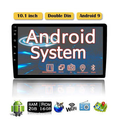 Binize 10 inch Binize Car Stereo Radio 10.1 Inch Touch Screen Double Din with Mirrorlink Car Stereo,  Android Auto Connect WIFI, Bluetooth, GPS, Android System, 1G/2G RAM, Quad-core A7 Processor 1300MHz CPU