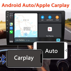 Binize 10 inch Binzie Android 10 Car Radio with Apple Carplay and Android Auto, 10 Inch Touch Screen Double Din Multimedia ,AM,FM,RDS,DSP,GPS Navigation,Bluetooth,Wifi,Backup Camera Input,Mirror Link