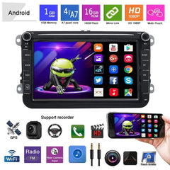 Binize 8 inch Binize Volkswagen 8 Inch- Double DIN Head Unit Android System Car radio Touchscreen Apple Carplay/Android Auto/MP5 Player/Car Radio Receiver, Bluetooth, FM, Support reversing Image Input/Brake Prompt/Steering Wheel Control/Video Output