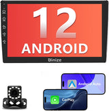 Binize 10 Inch Double Din Android 12 Car Radio Support CarPlay