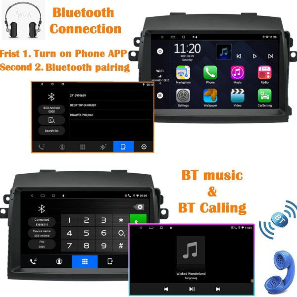 Binize 9 Inch Double Din CarPlay Head Unit for Sienna Car Radio