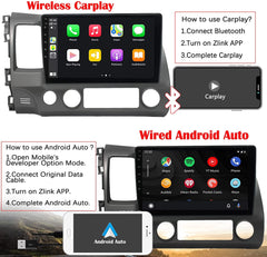 Binize 2006-2011 Honda Civic Apple CarPlay Android Auto car radio