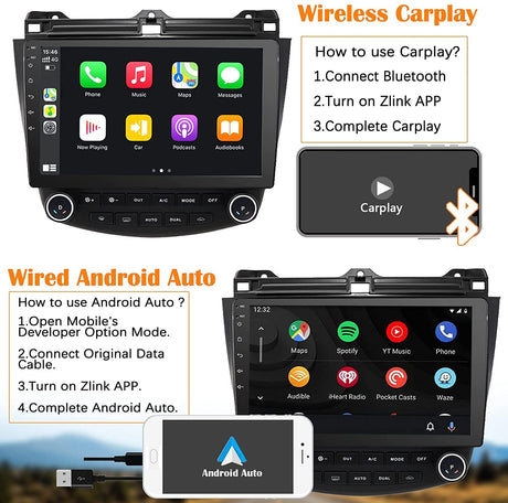 Binize 2003-2007 Honda Accord Android 10 con CarPlay Bluetooth