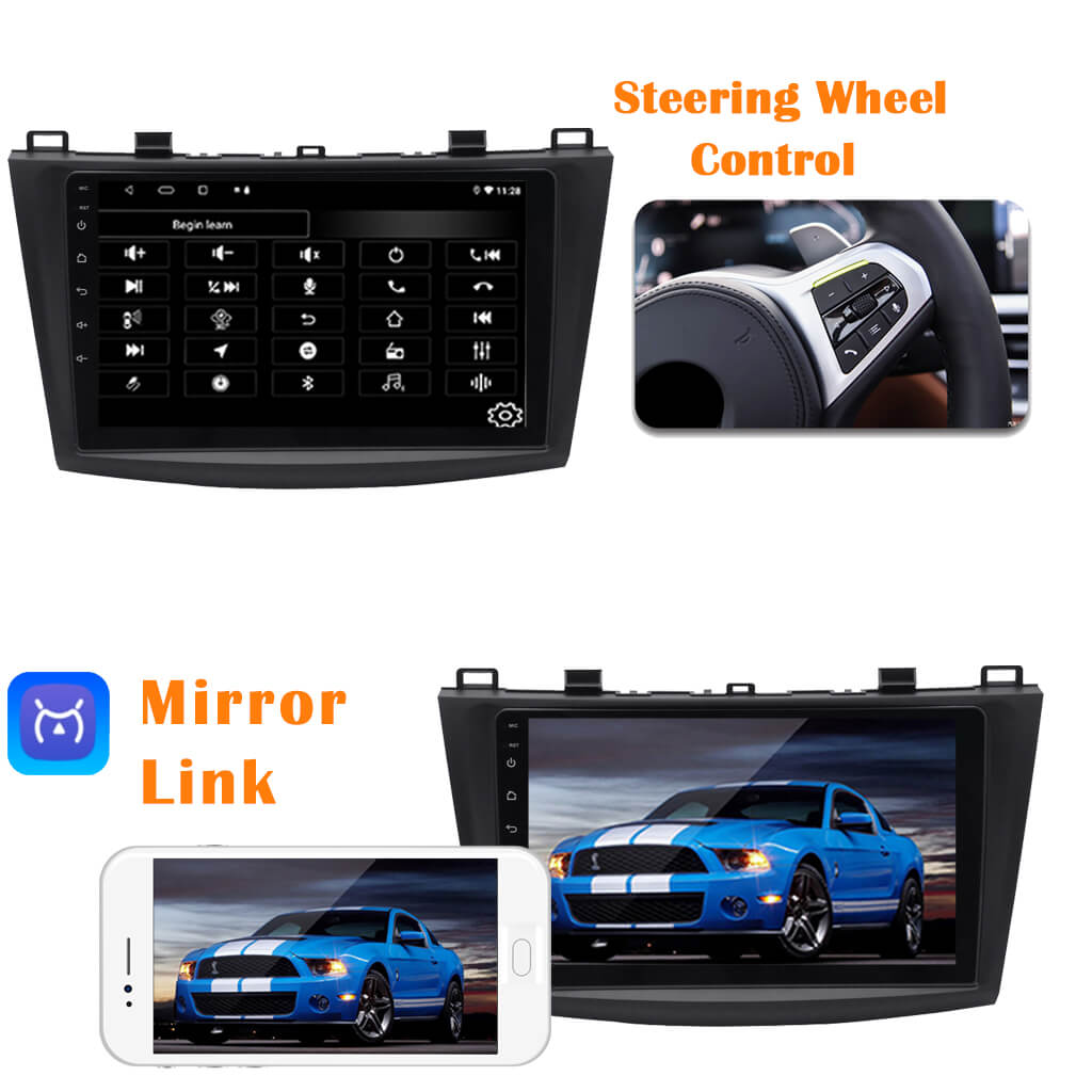 Binize 9 pulgadas 2Din Android Car Radio para el 2011 - 2019 Mazda 3